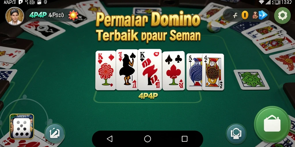Tampilan seru saat bermain Domino di 4P4P.