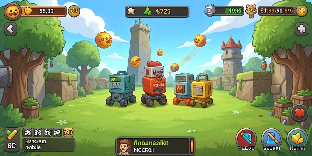 Screenshot gameplay 6CF menampilkan aktivitas santai dalam mengumpulkan sumber daya.