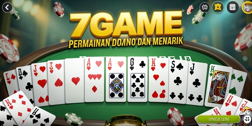 Tampilan gameplay menarik dari permainan Domino 7GAME.