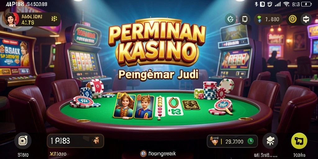 Tampilan gameplay API88 dengan suasana kasino yang mendebarkan.
