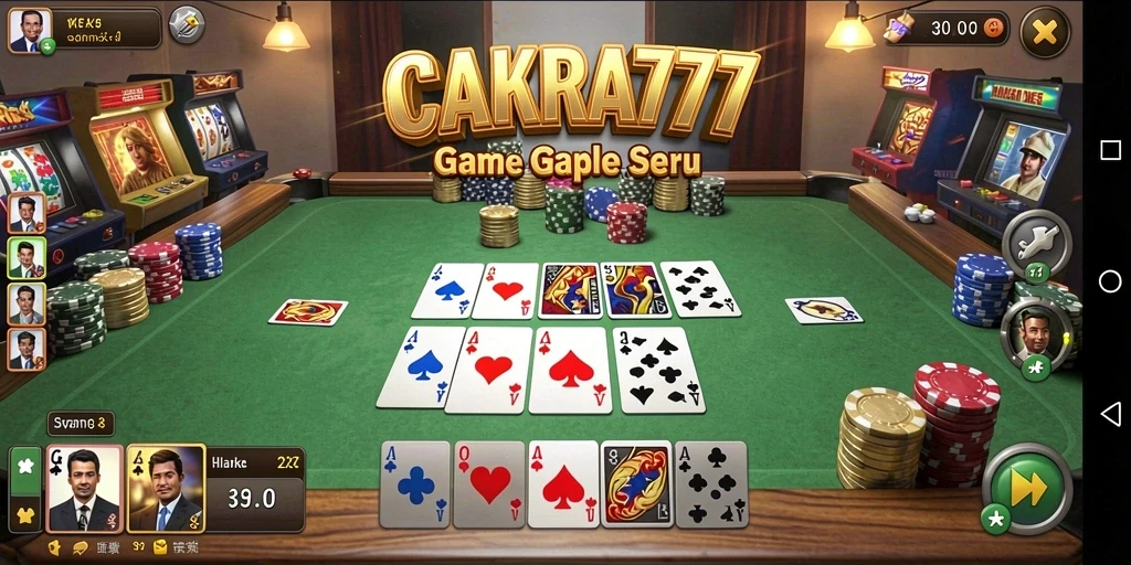 Screenshot gameplay CAKRA777 menunjukkan keseruan bermain Gaple.