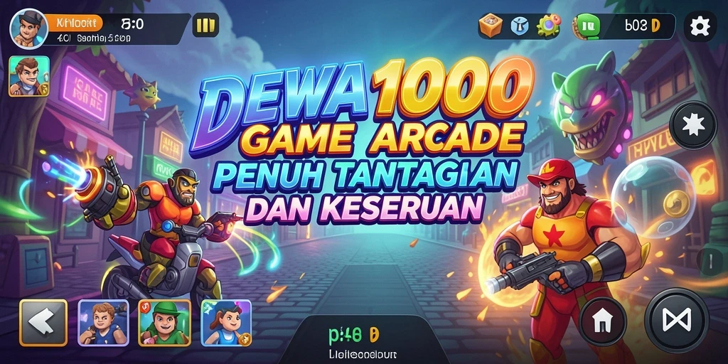 Tampilan gameplay DEWA1000 yang menegangkan dan penuh warna.