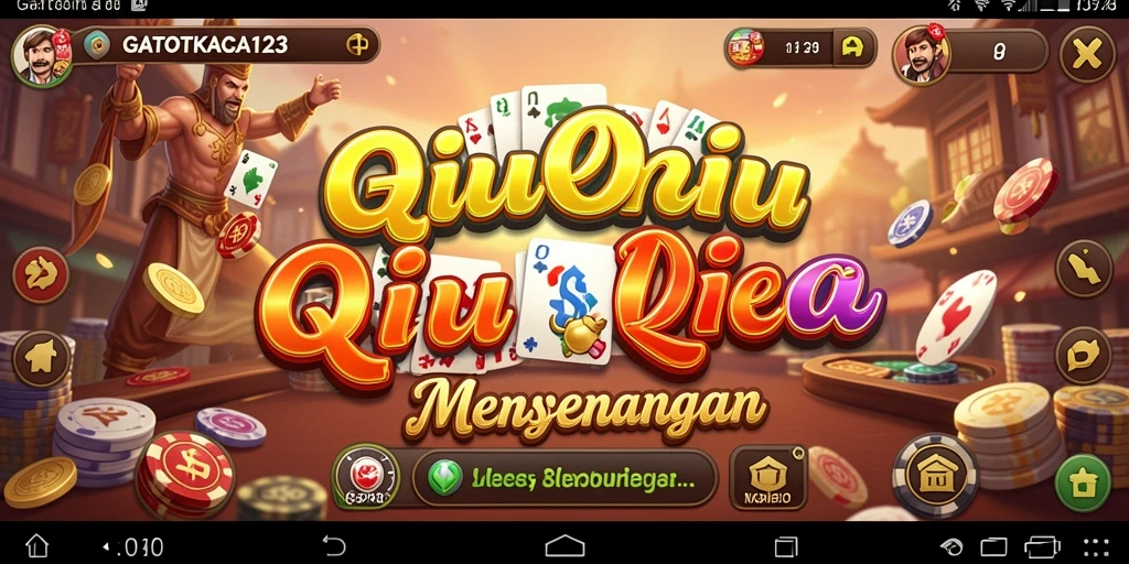 Screenshot GATOTKACA123 menampilkan gameplay QiuQiu yang seru.