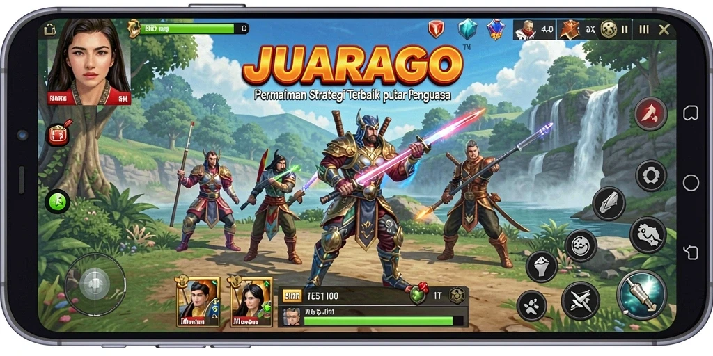 Tampilan menarik dan mendalam dari gameplay JUARAGO.