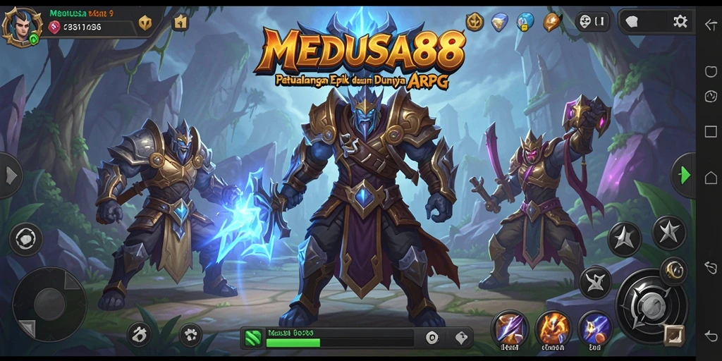 Gameplay mendebarkan di dunia fantasi MEDUSA88.
