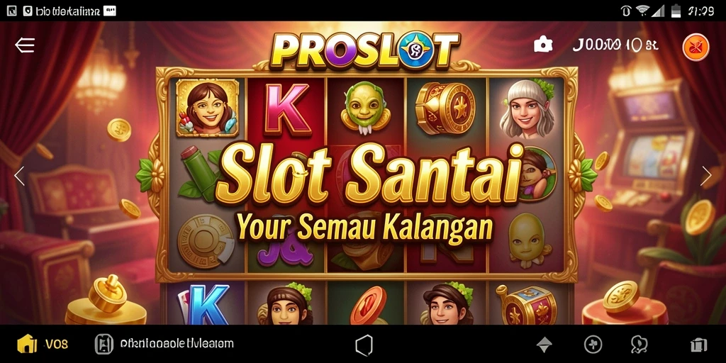 Screenshot dari gameplay <strong>PROSLOT</strong> dengan tema slot yang menarik.