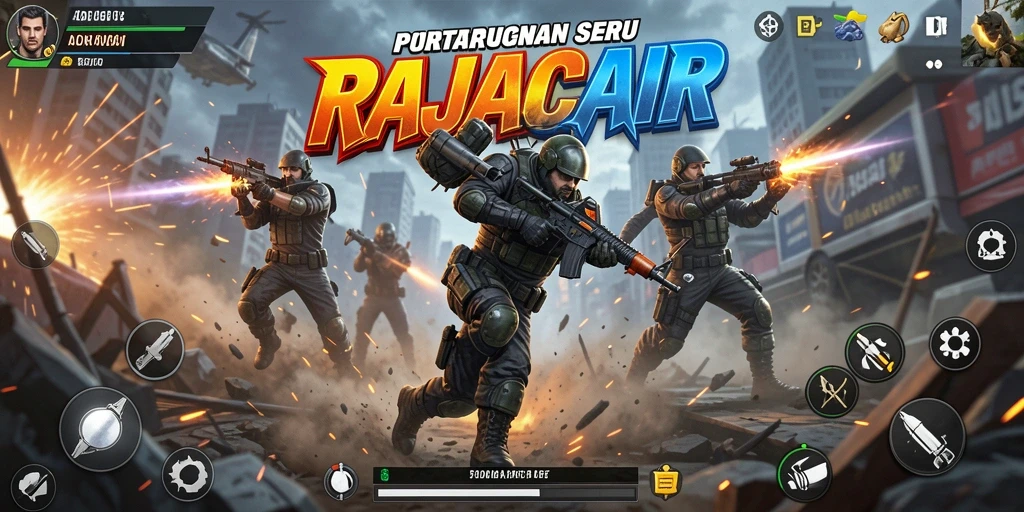 Screenshot gameplay RAJACAIR yang menampilkan aksi seru dan mendebarkan.