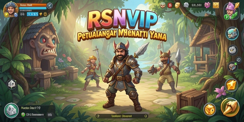 Tampilan gameplay menarik dalam dunia petualangan RSNVIP.
