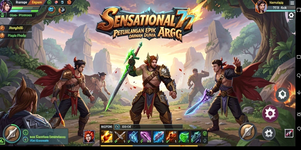 Tampilan gameplay SENSATIONAL77 dengan aksi pertarungan yang mendebarkan.