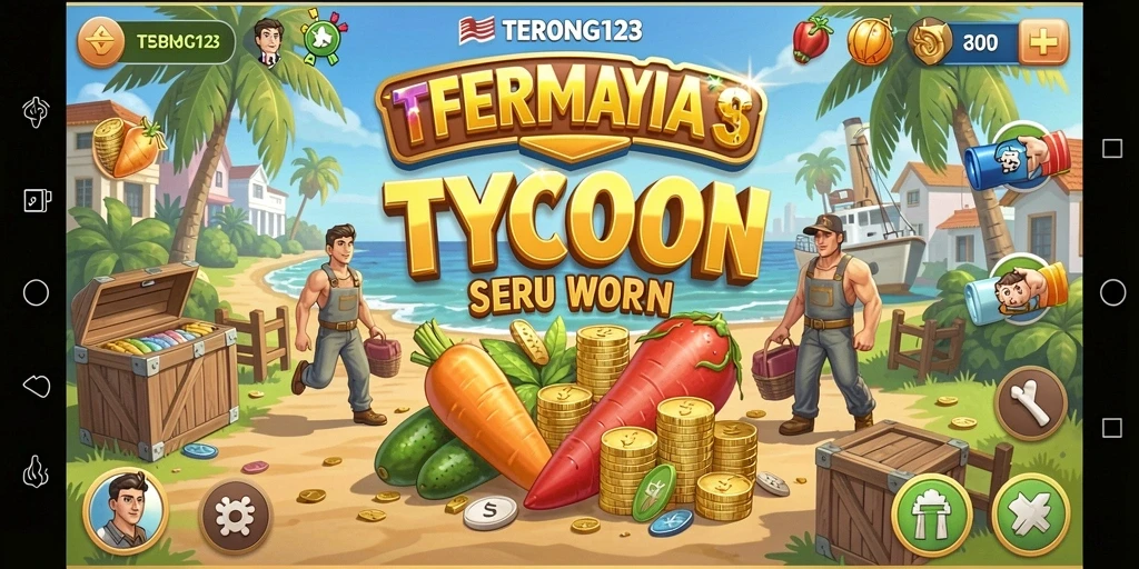 Tampilan gameplay menarik dari TERONG123 dengan elemen Tycoon yang mendalam.