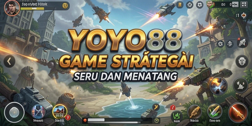 Tampilan gameplay menarik dari YOYO88 dengan aksi pertempuran strategis.